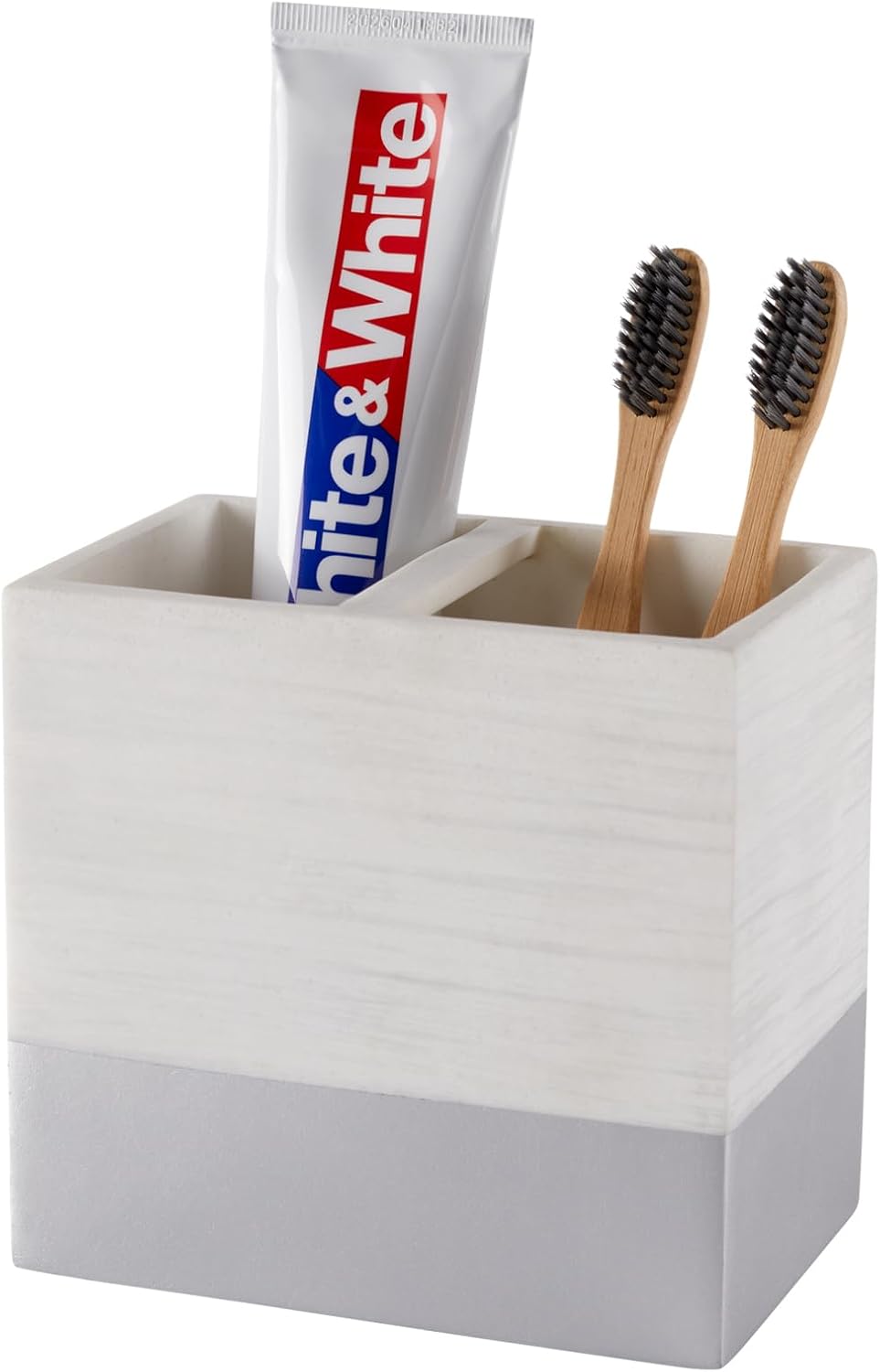 Toothbrush Holder with Anti-Slip Base for Bathroom Countertop Organizer
