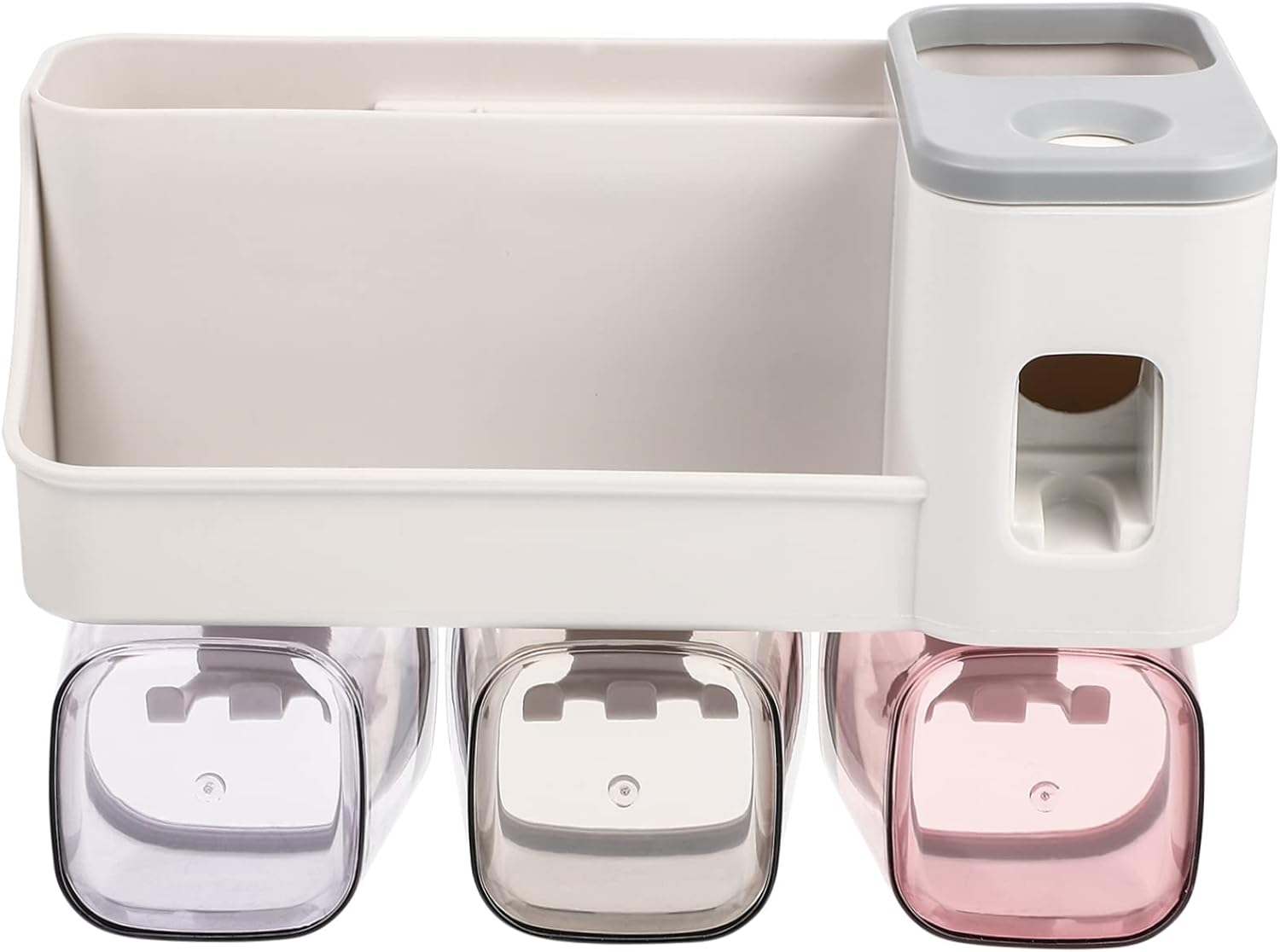 ABOOFAN Toothbrush Holder Bathroom Storage Shelf 238X18CM Light Grey