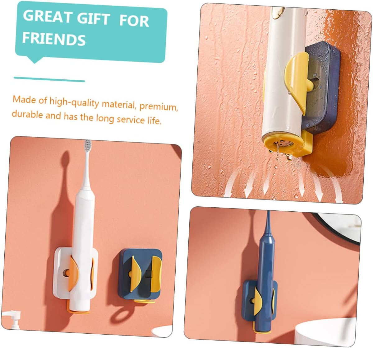 Alipis Electric Toothbrush Rack - Waterproof Sensing Holder for Compact Storage