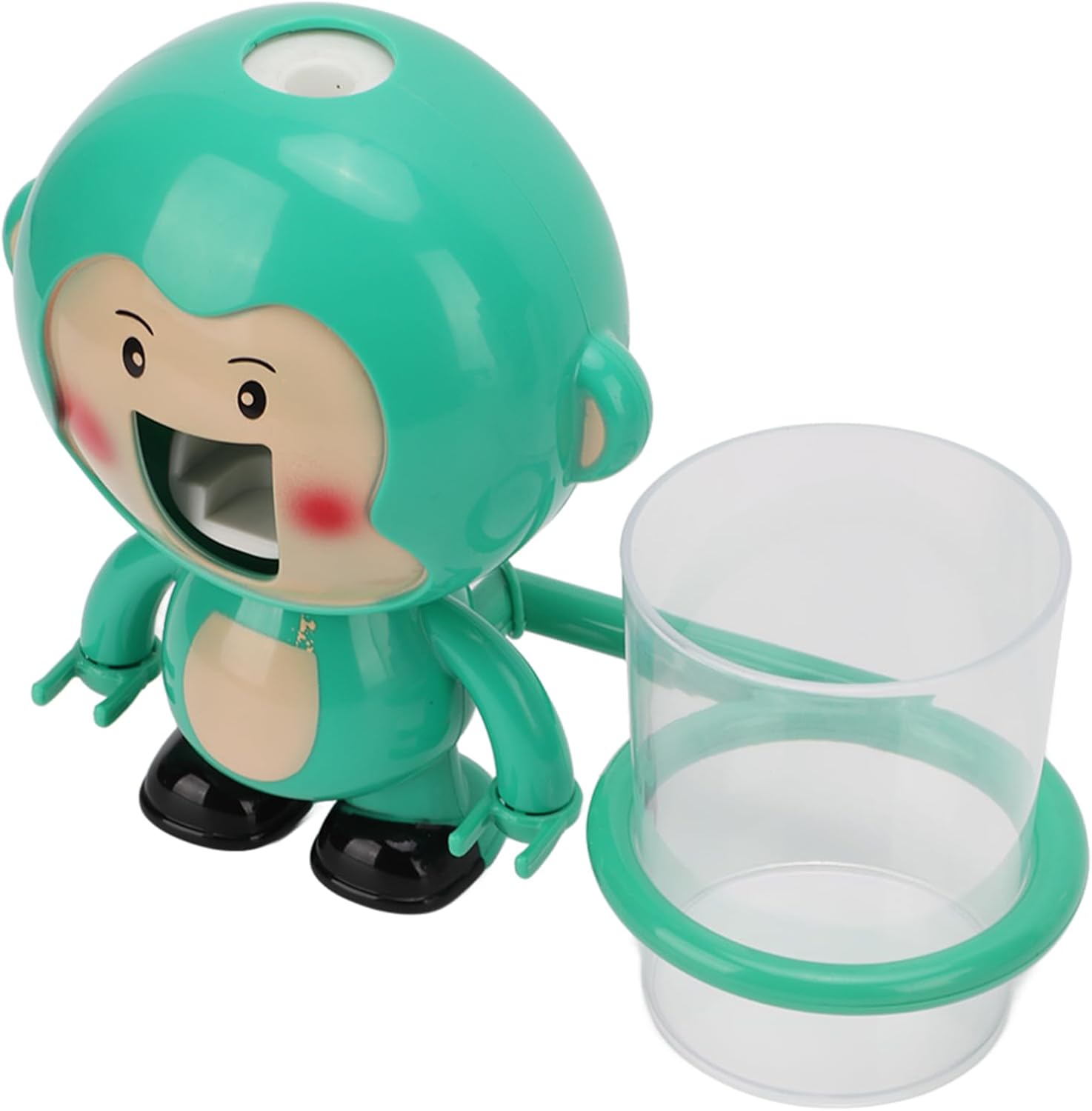 Cutesy Cartoon Monkey Toothbrush Holder Wall-Mounted for Kids