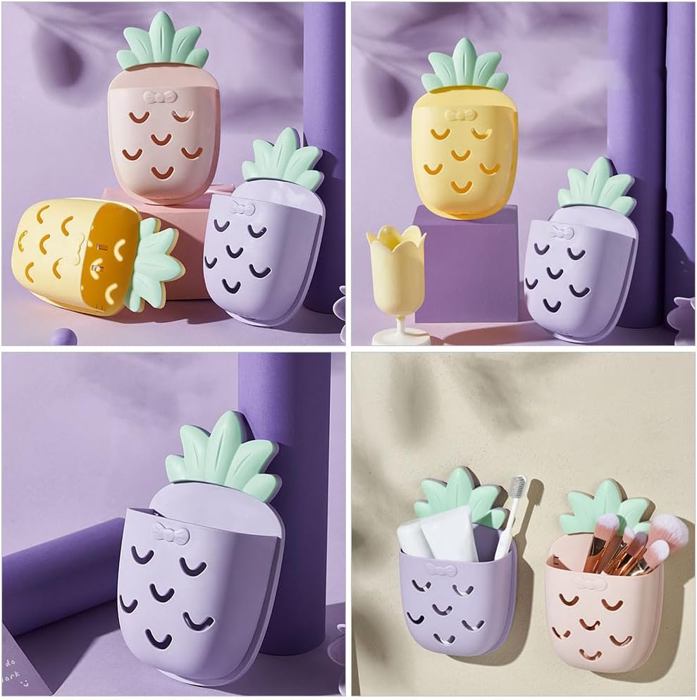 Hemoton Pineapple Wall Organizer 2-Pack