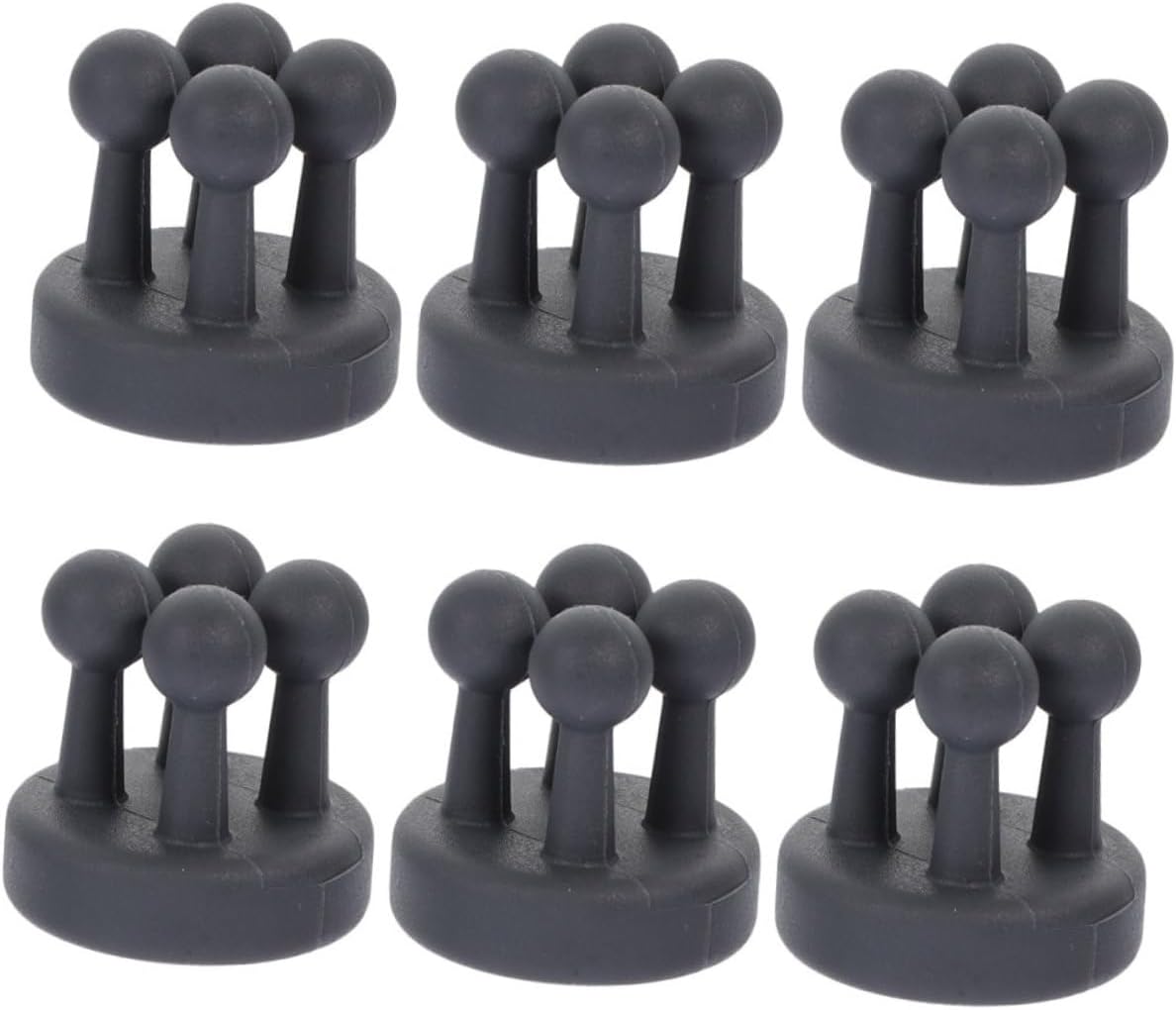 6Pcs Space Saving Wall Mounted Silicone Toothbrush Holders