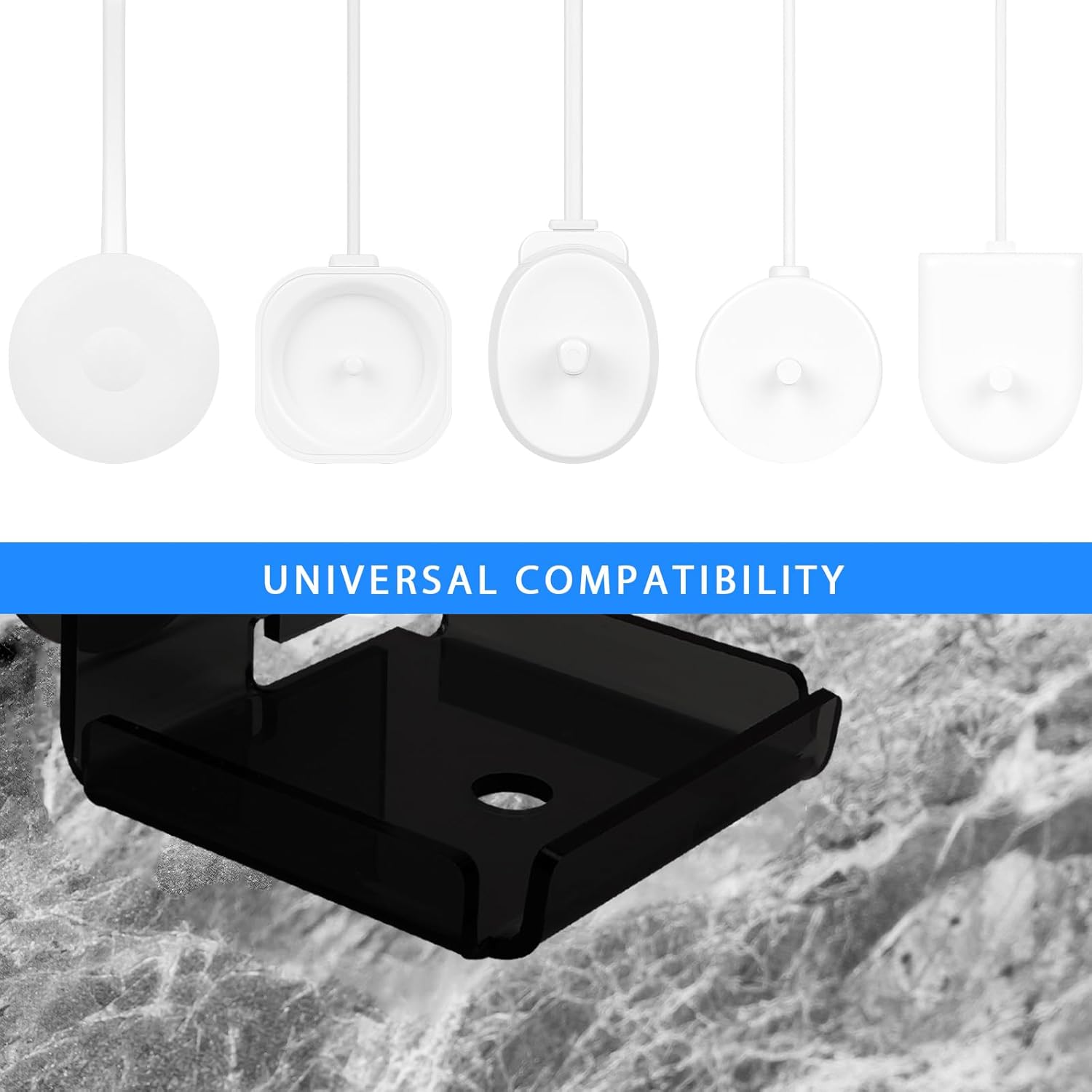 Sturdy electric toothbrush holder for easy charging compact design
