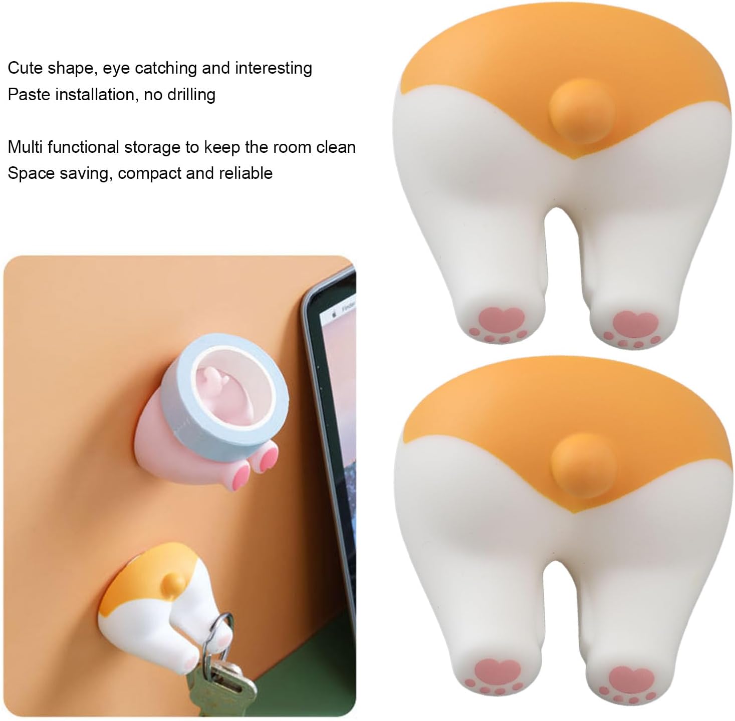 kids Cute Toothbrush Holder -wall Mount Cartoon Animal Dog Tail Party-align