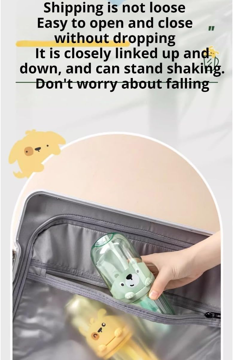 Cute Kids Toothbrush Holder with Travel Cup Green Design