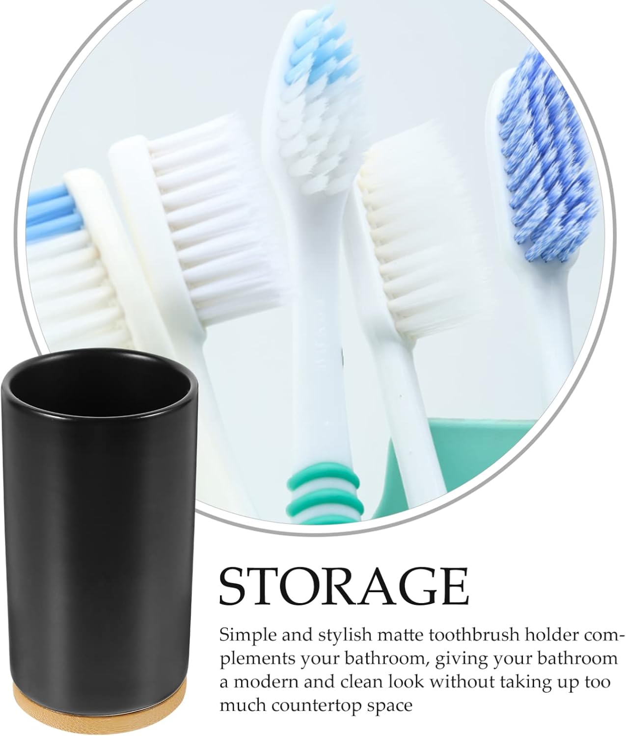 Zerodeko Stylish Toothbrush Organizer for Home Bathroom