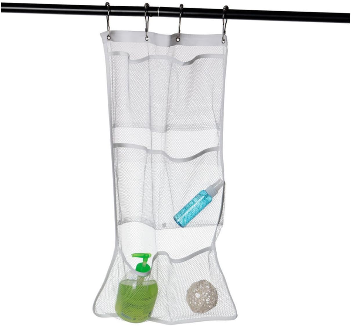 Hanging Mesh Shower Organizer Bag for Shampoo Conditioner and Toys