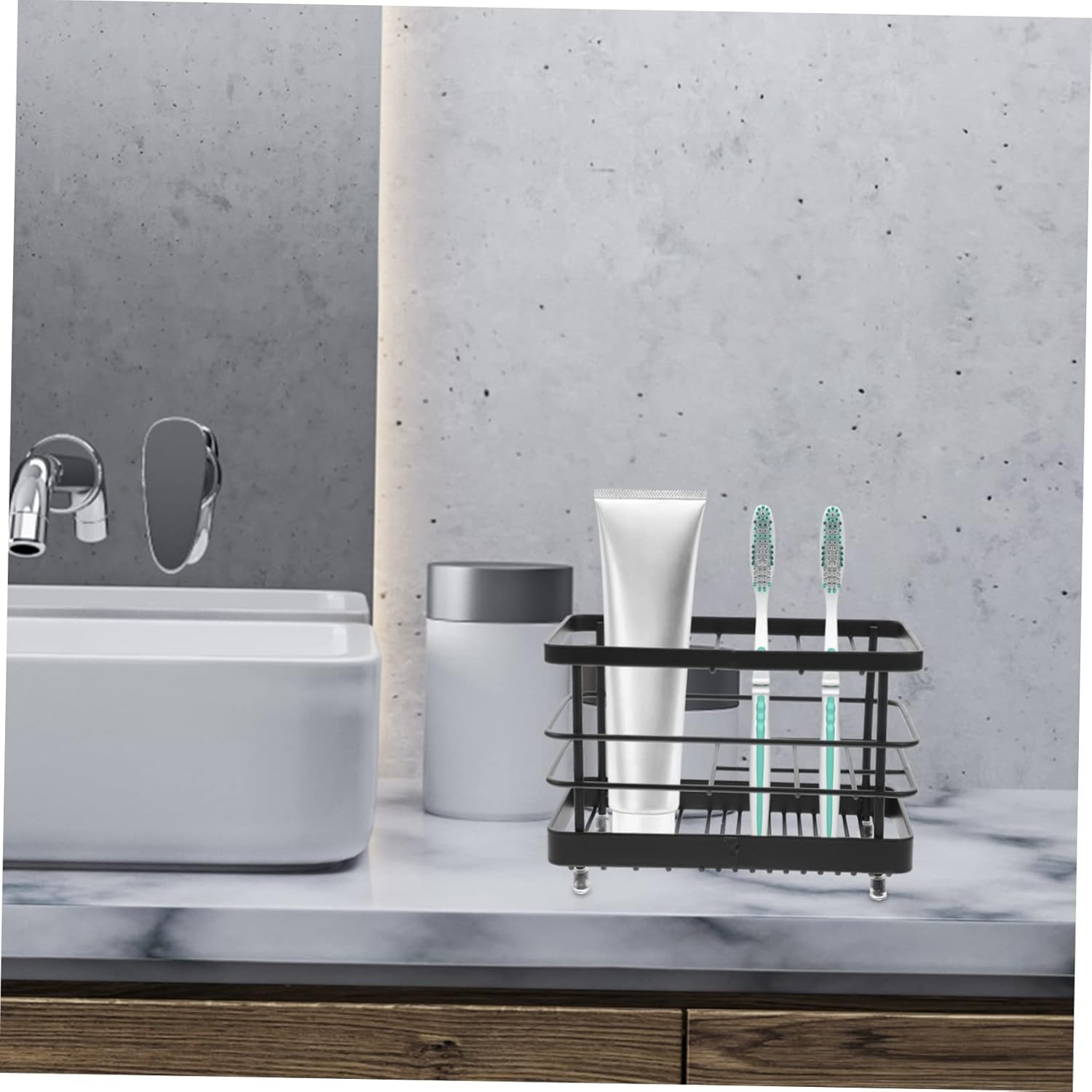 Fixoshee bathroom toothbrush toothpaste holder
