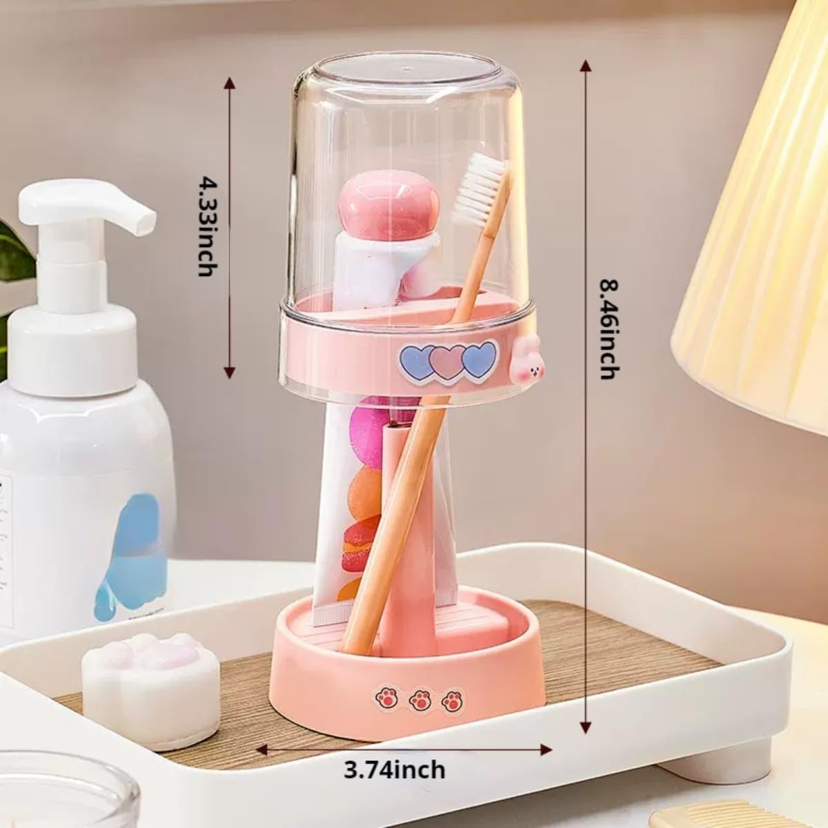 POMN Kids Toothbrush Holder with Cute Design for Kids