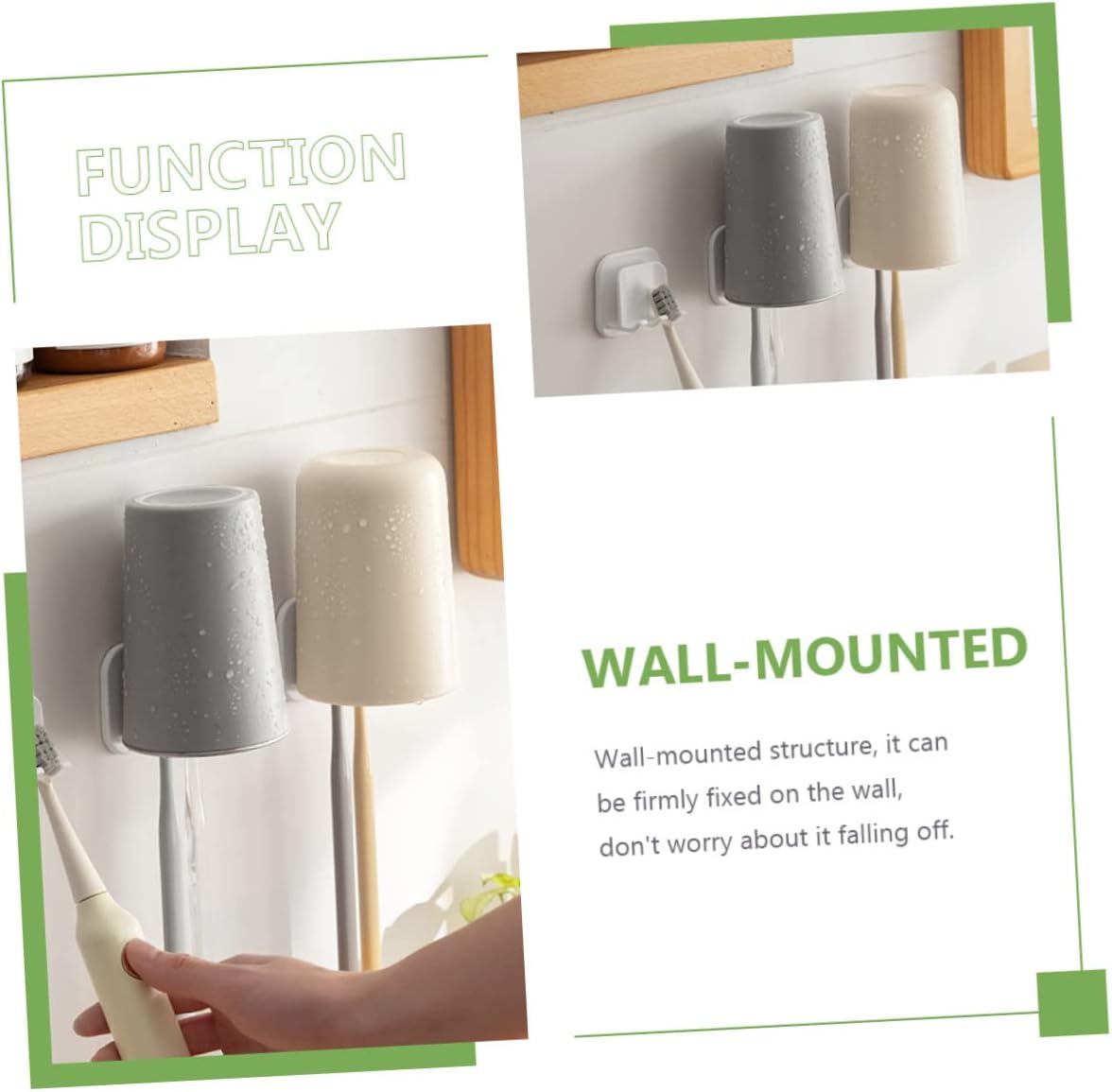 Perfect Space-Saving Toothbrush Holder Set
