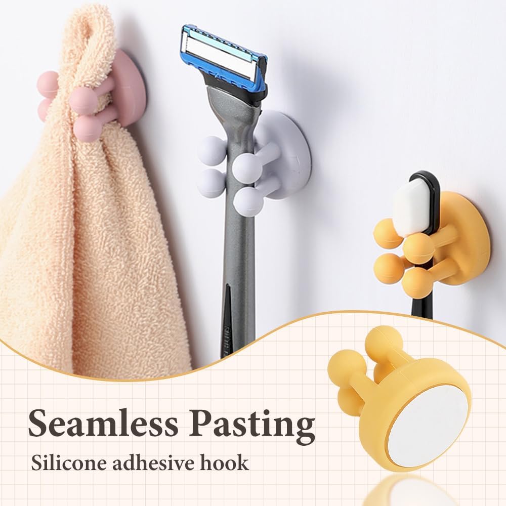 Versatile Silicone Holder for Toothbrush Razor with 2025 New Design
