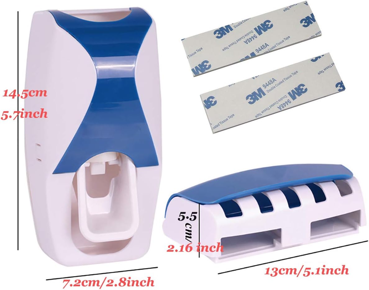 toothpaste dispenser and brush holder