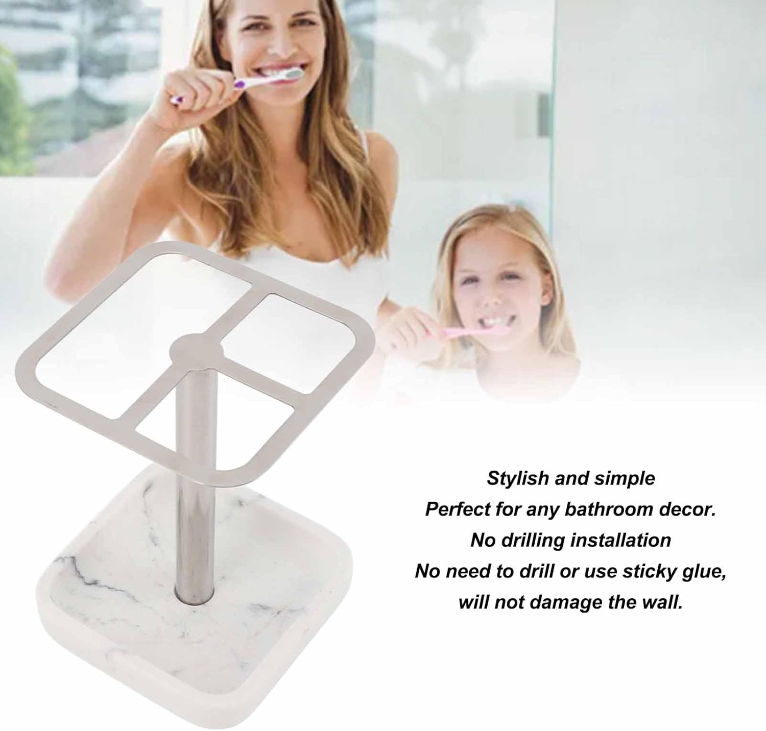 Stainless Steel Toothbrush Holder Compact Stylish Storage Solution For Your Bathroom