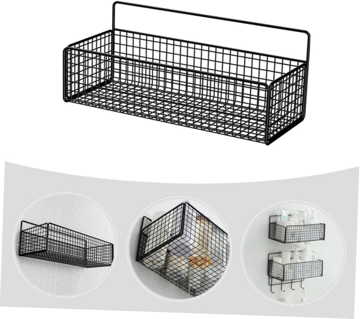 Sturdy Iron Shower Organizer for Bathroom Storage