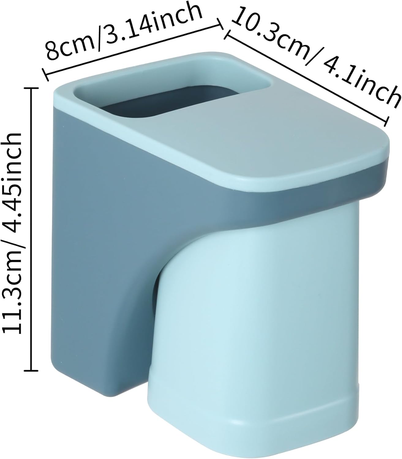 Yagoo Wall Mounted Toothbrush Holder Organizer Set 1 Blue