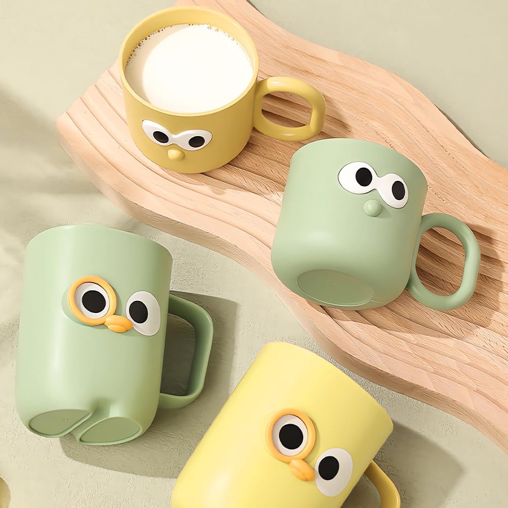 4 Pcs Cute Cartoon Toothbrush Holders for Kids and Adults