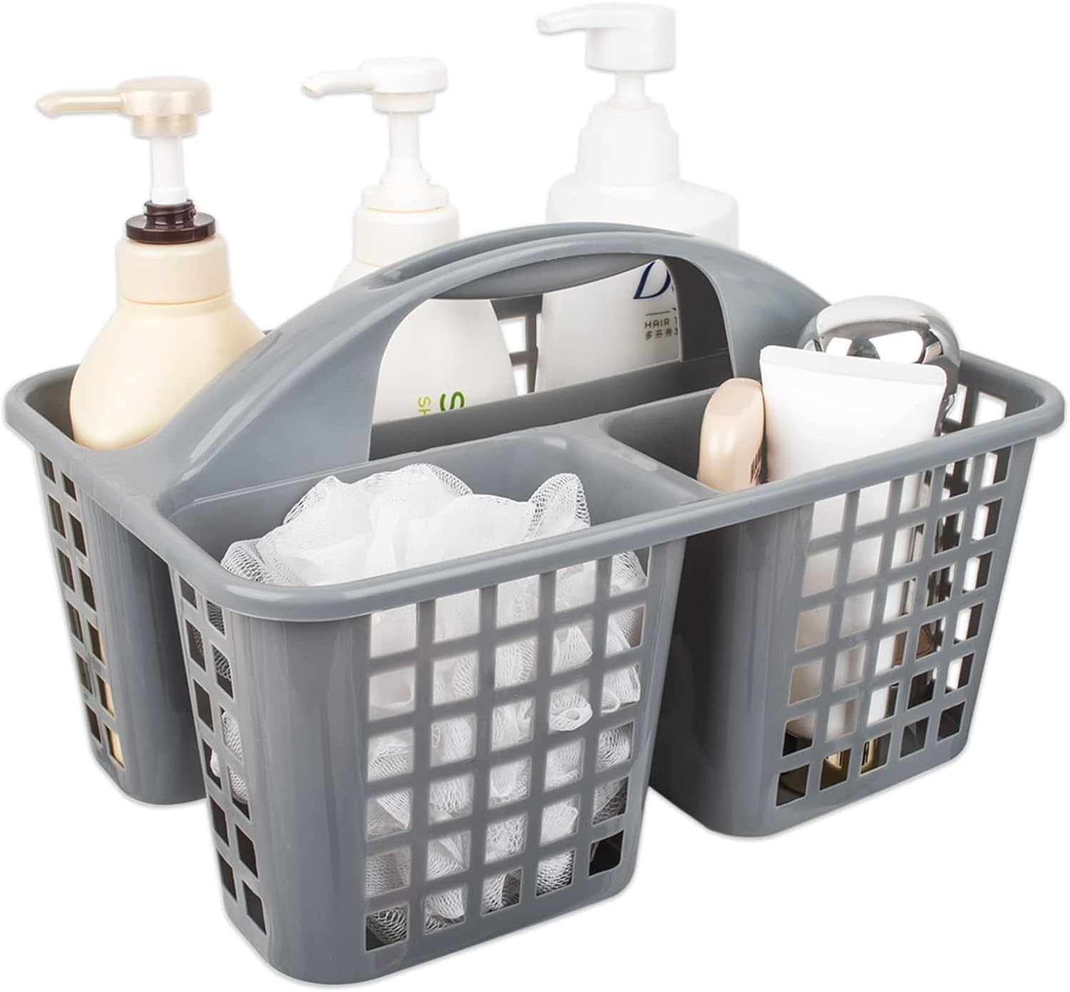 Trackless compact and portable shower organizer