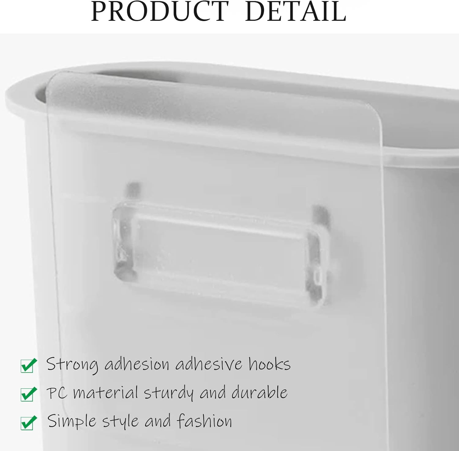 kulusionWall-Mounted Toothbrush Holder Easy-Hang Durable Space-Saving Grey