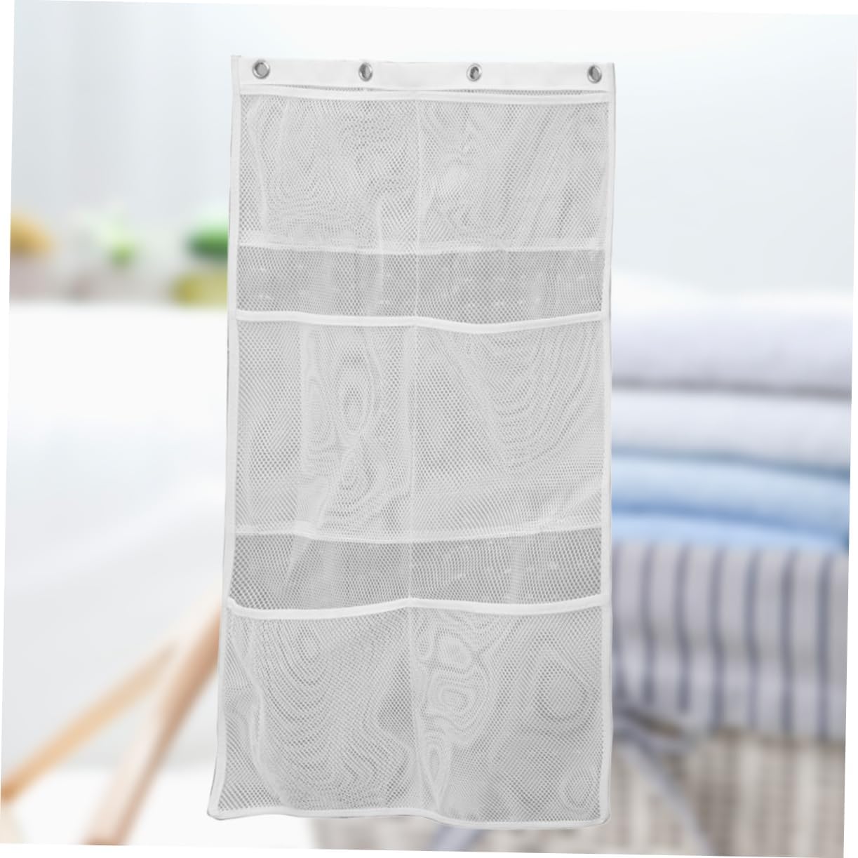 Hanging Mesh Shower Organizer Bag for Shampoo Conditioner and Toys