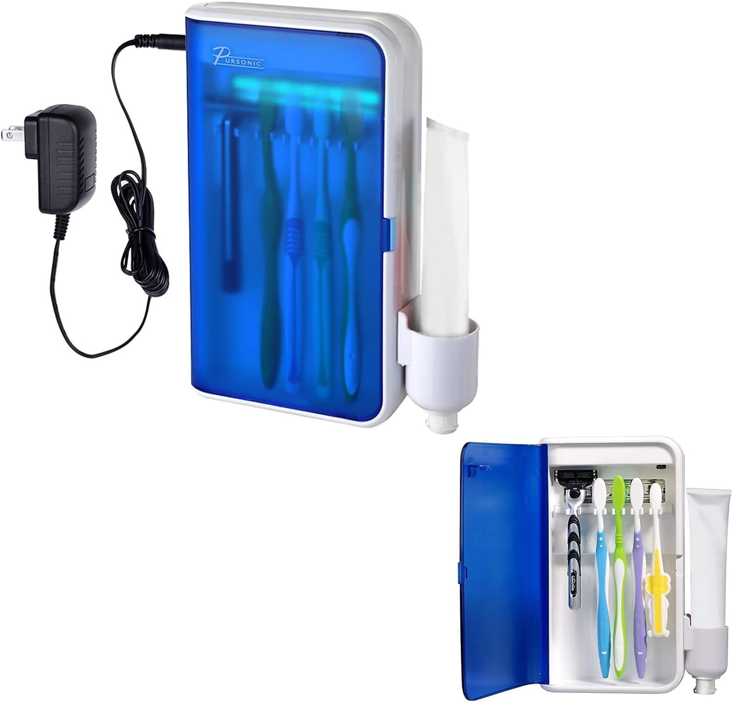 Pursonic UV Toothbrush held by the Holder