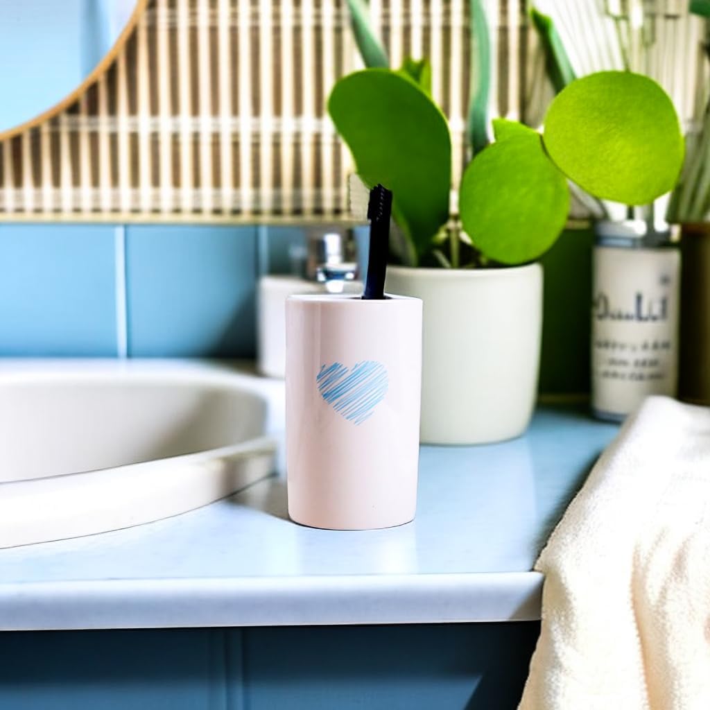 Stylish Ceramic Tumbler Cup for Toothbrush More