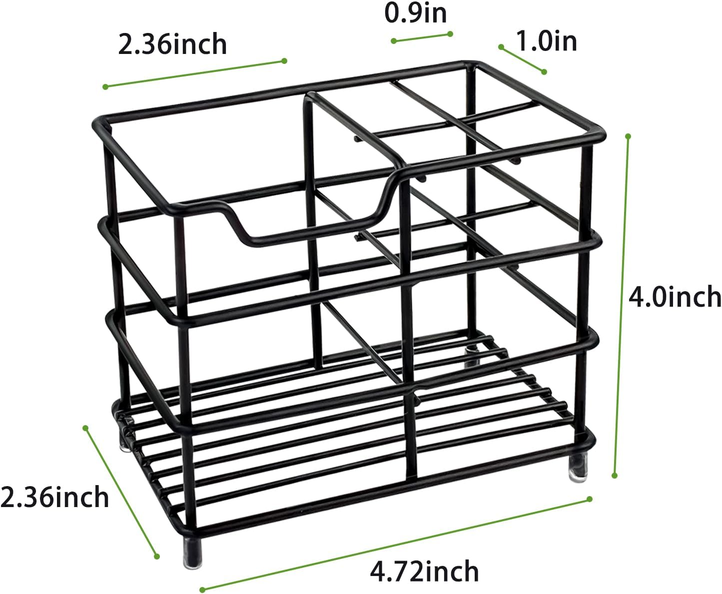Modern Black Stainless Steel Toothbrush Holder