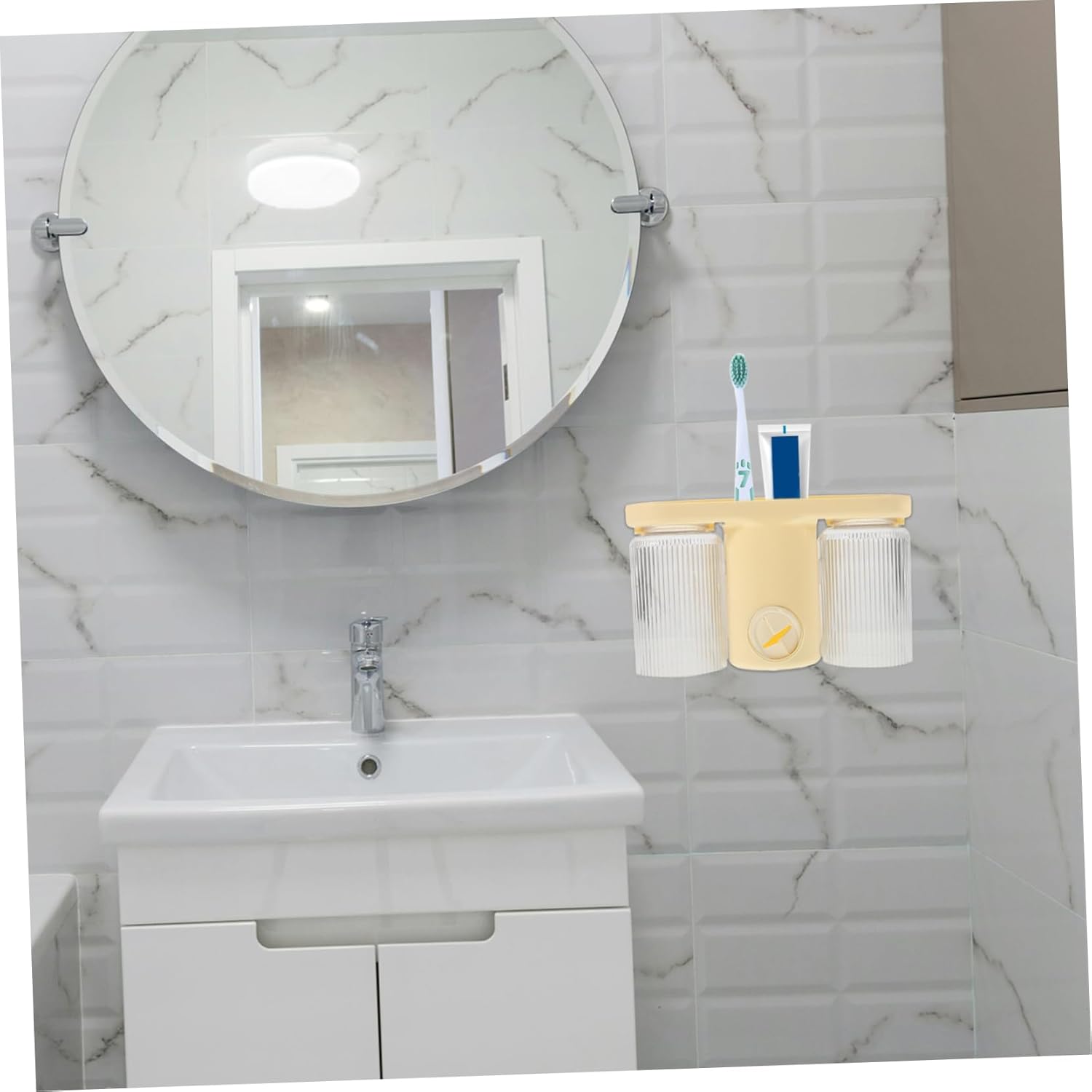 Multi-Function Toothbrush Toothpaste Holder
