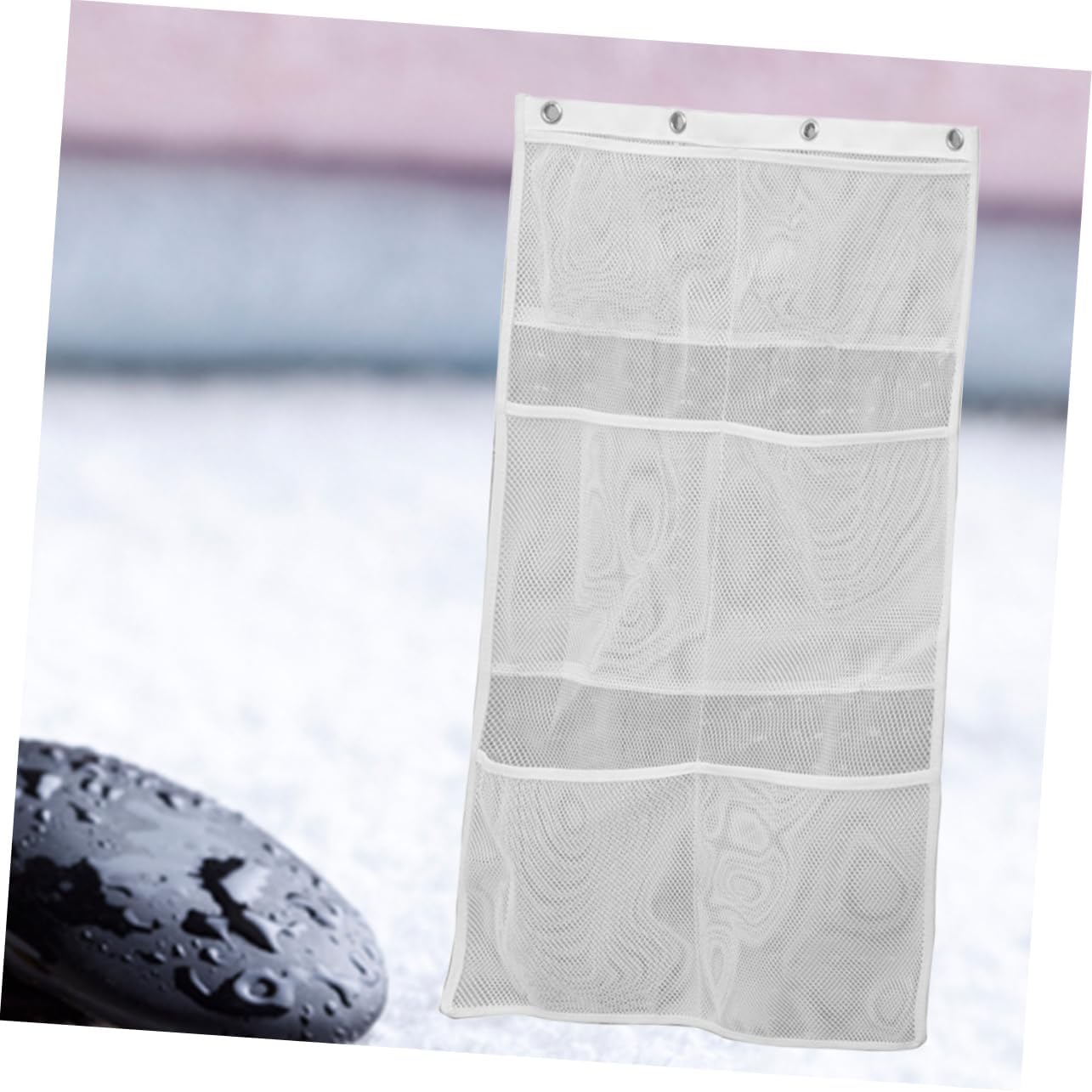 Compact Mesh Shower Organizer Bag