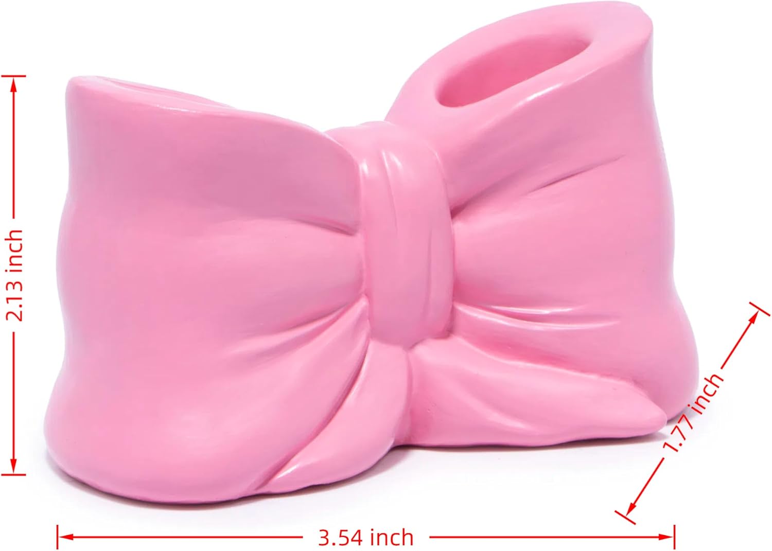 Cute Bowtie Holder Multifunctional Nightstand Organizer for Toothbrushes Pens