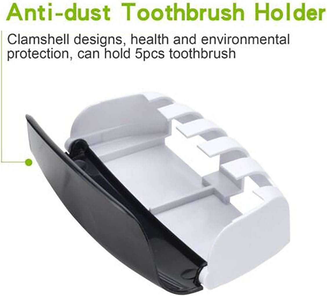 toothpaste dispenser and brush holder