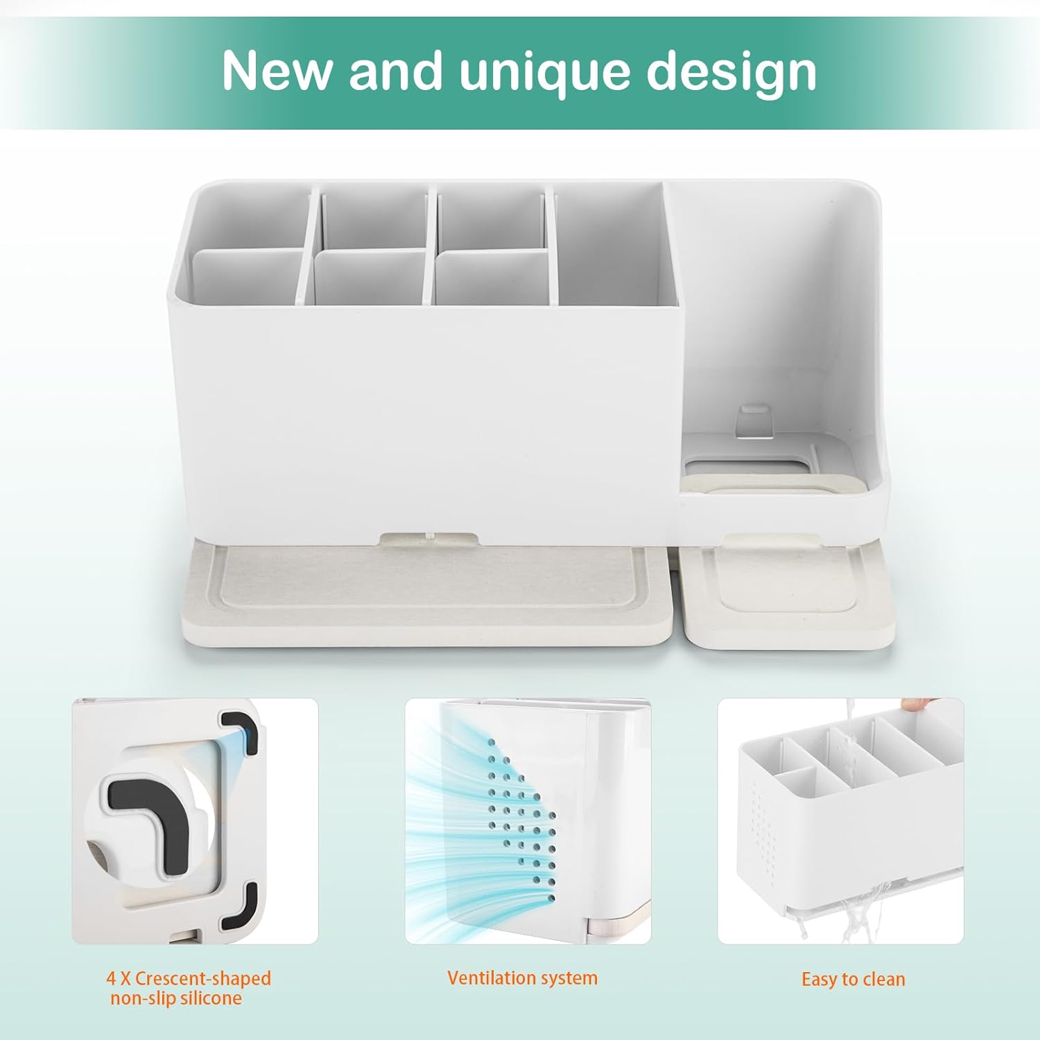 Easy-to-Use Durable Electric Toothbrush Holder for Bathroom Storage