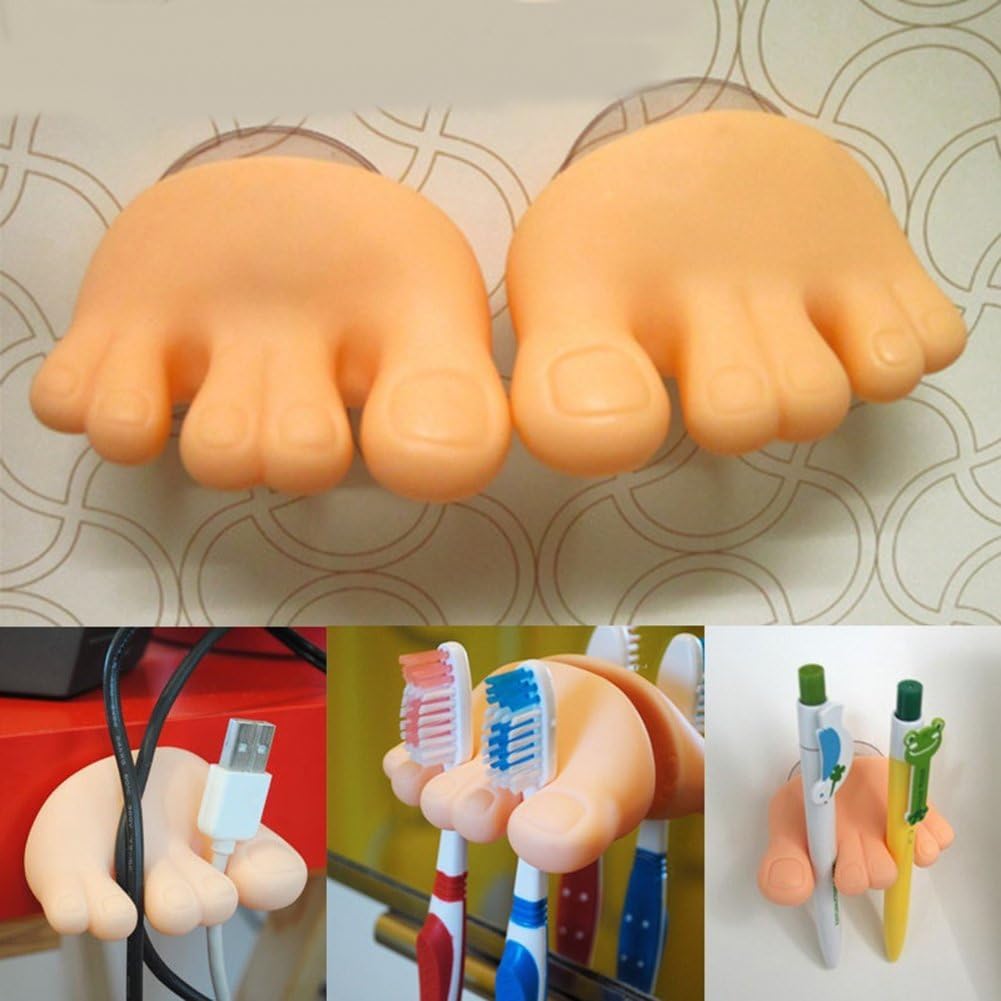 Funny Suction Cup Toothbrush Holder