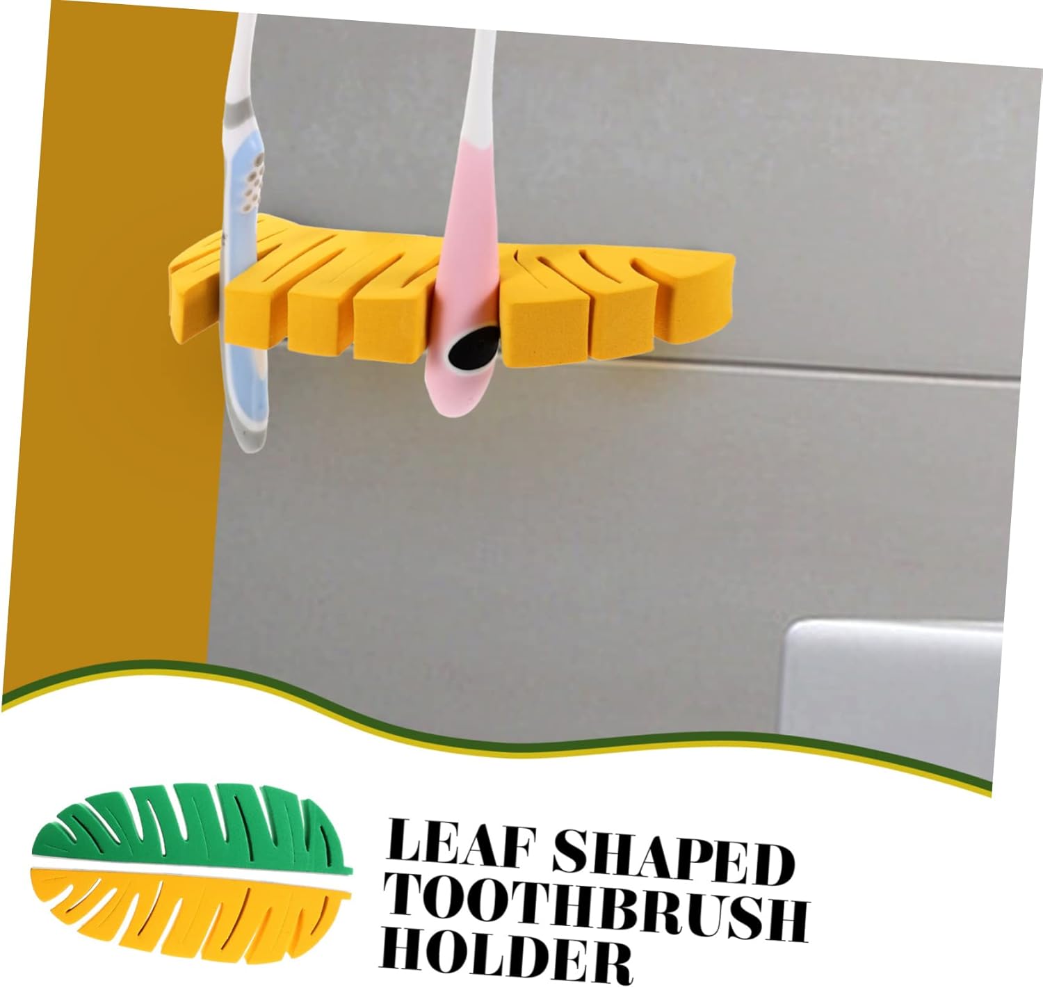 Stylish Dual-Use Wall-Mounted Toothbrush Makeup Organizer