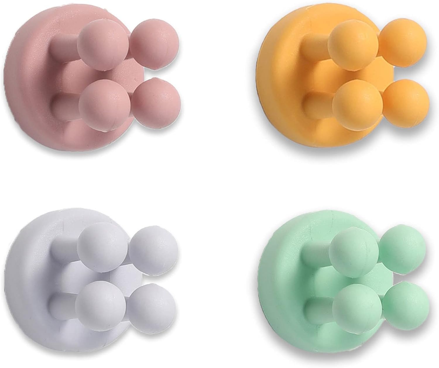 4-Piece Silicone Toothbrush Holders
