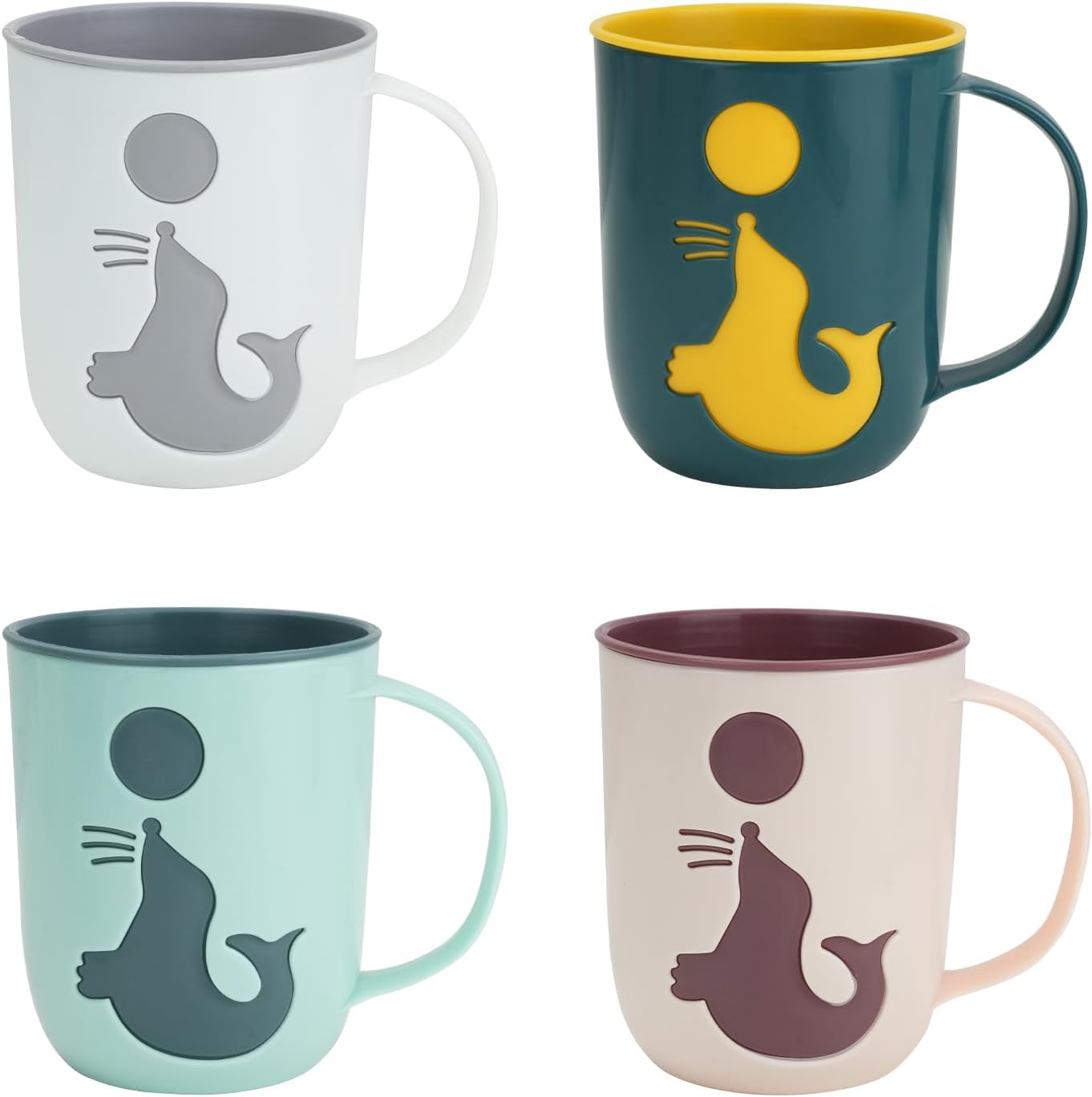 Unique Toothbrush Cup 4-Pack for Bathroom