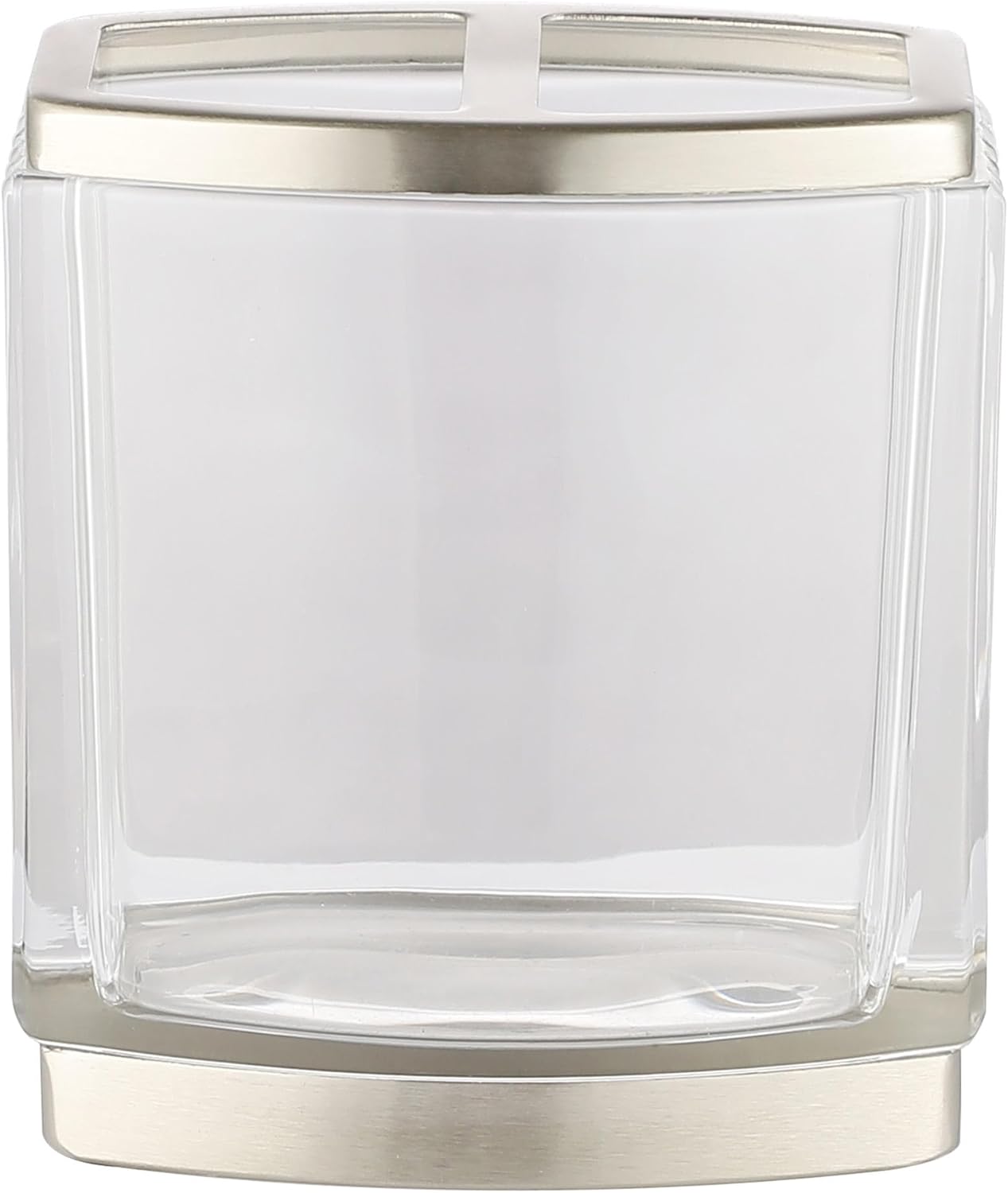 H Halston Heavy Weight Glass Toothbrush Holder