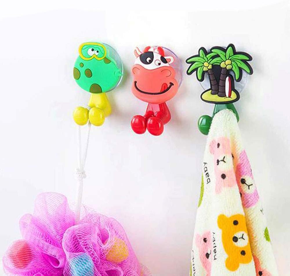 Cute Animal Toothbrush Holder for Kids with Suction Cup 9 Pack