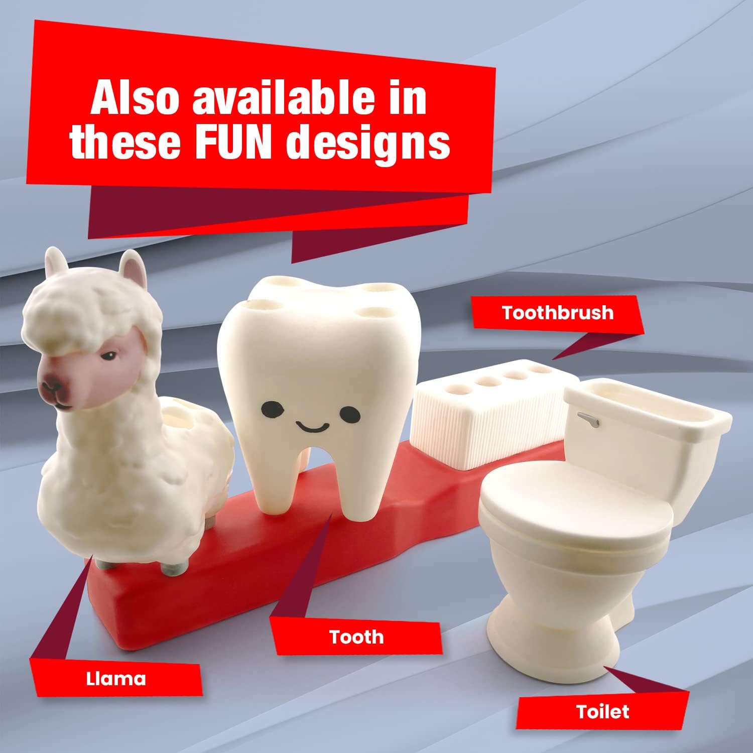 Shatterproof Fun Toothbrush Holder Durable Hygienic