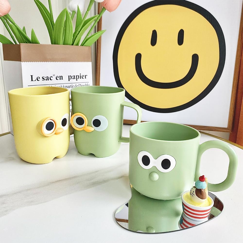 4 Pcs Cute Cartoon Toothbrush Holders for Kids and Adults