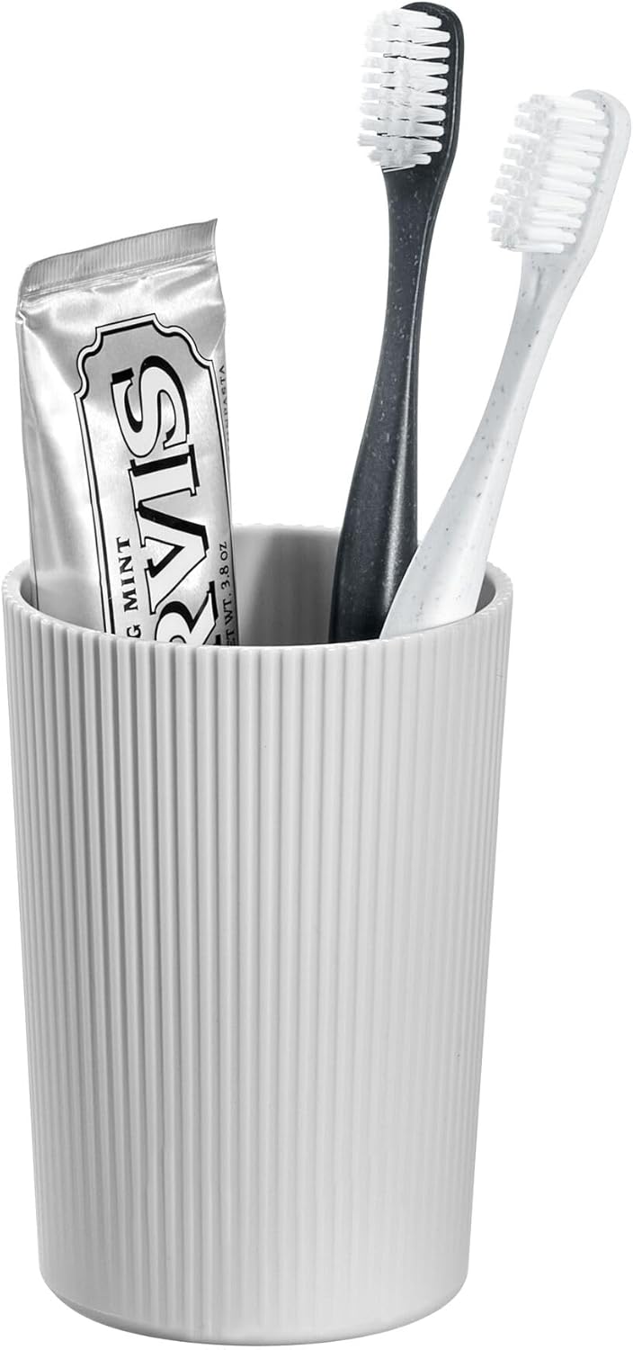 iDesign Removable Divider Toothbrush Holder for Bath