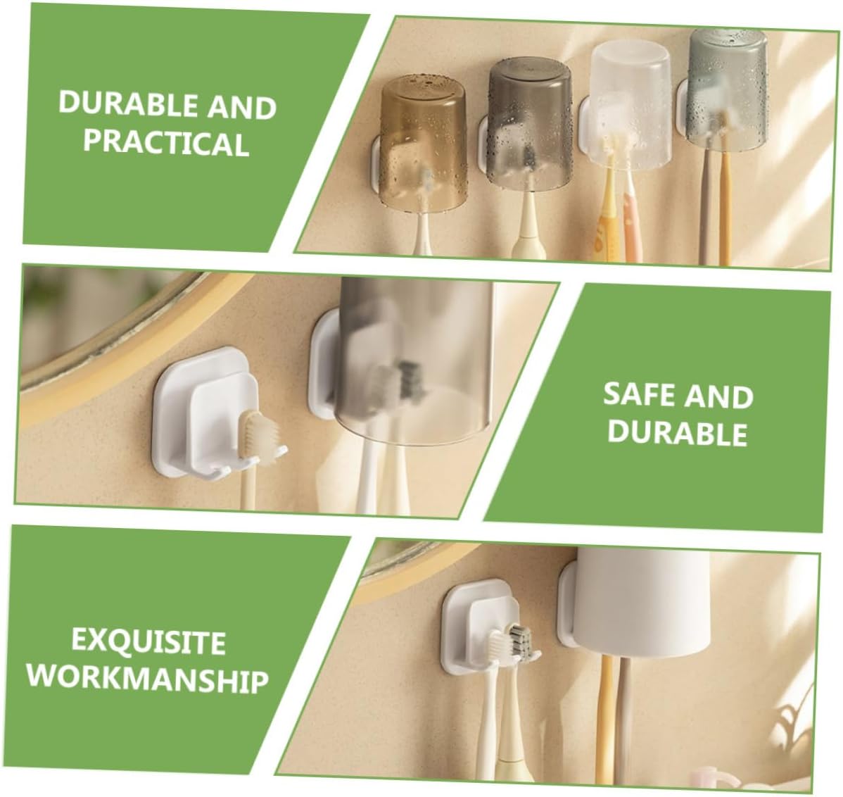 Perfect Space-Saving Toothbrush Holder Set
