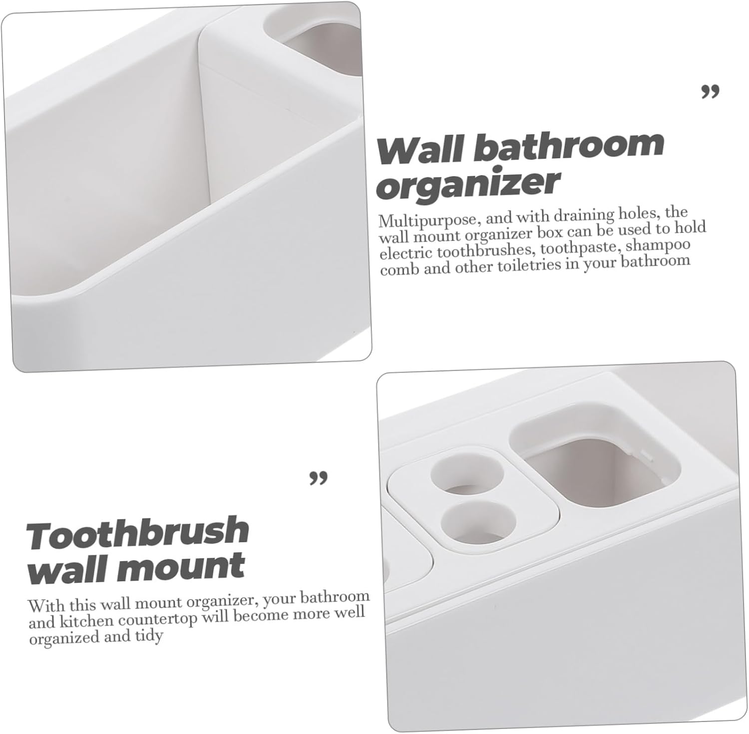 Modern Wall-Mounted Toothbrush Holder
