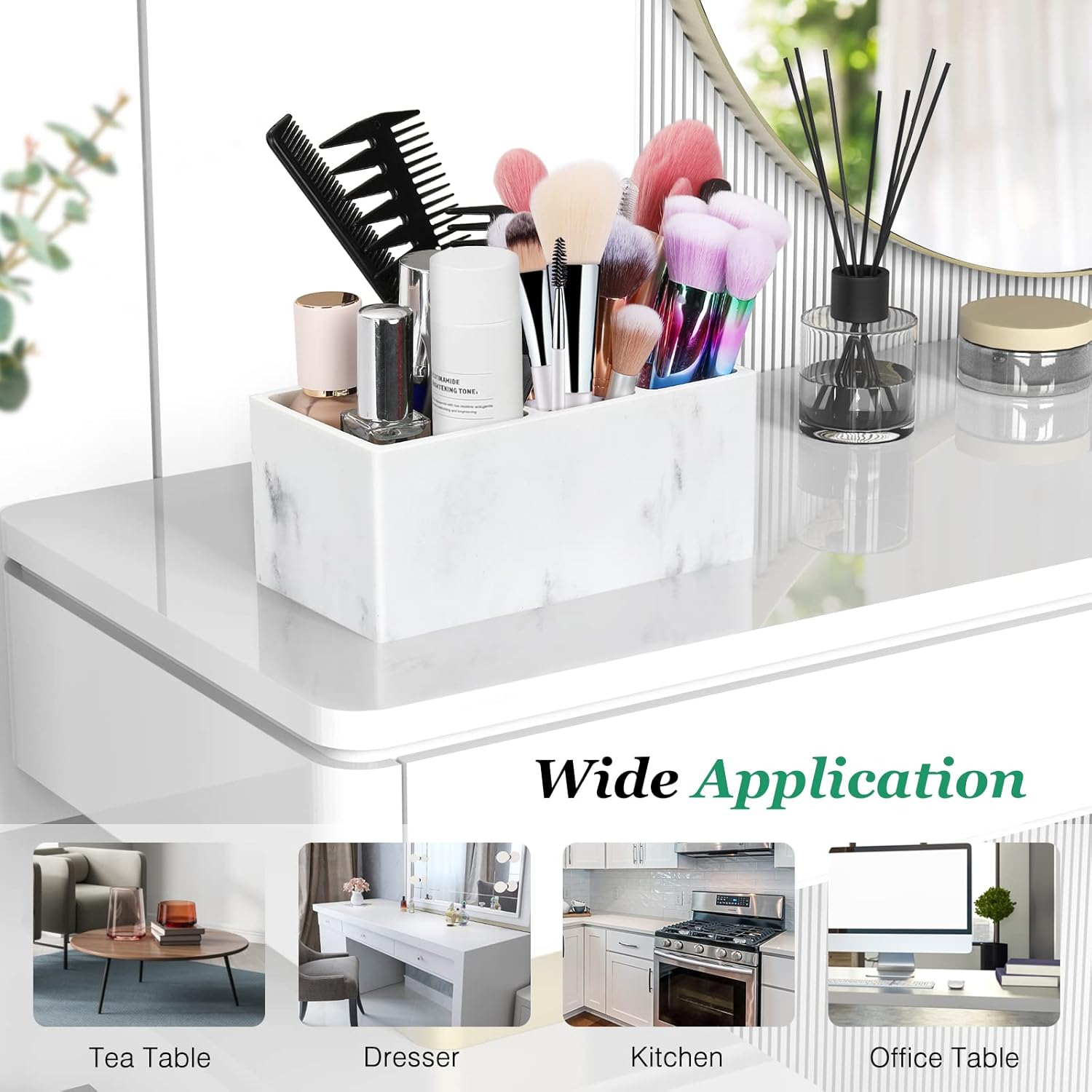Luxspire Toothbrush Holder with 5 Slots