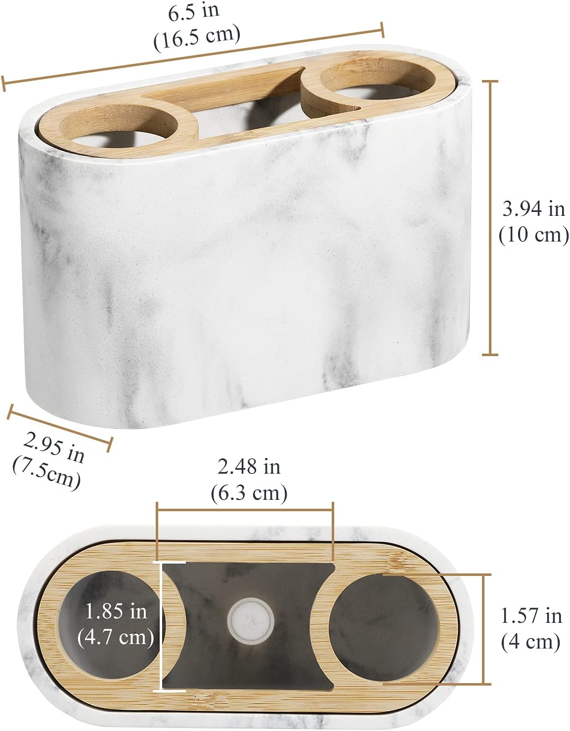 Shinowa Toothbrush Holder with Drainage Hole