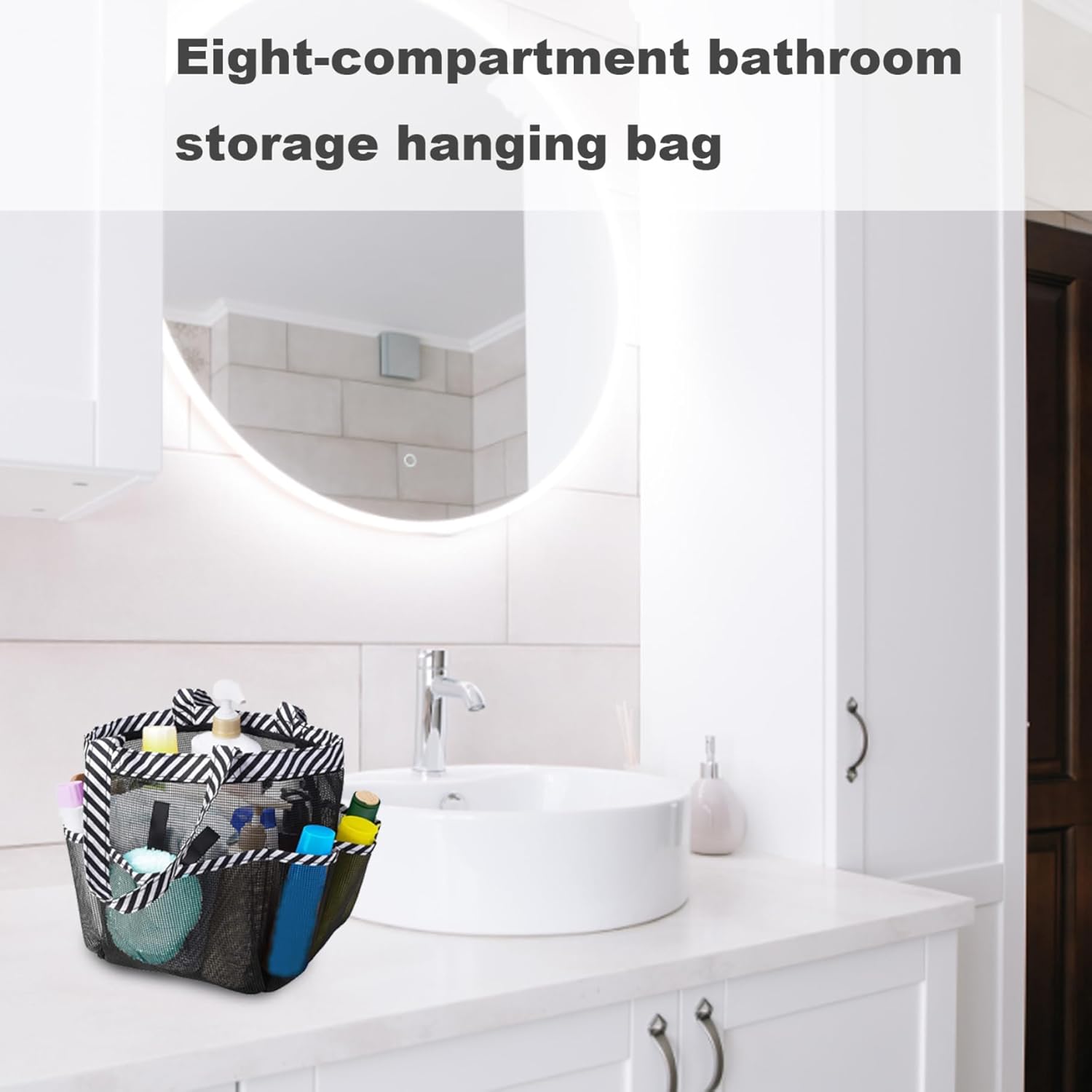 Jorzer Mesh Shower Caddy Portable Bathroom Organizer