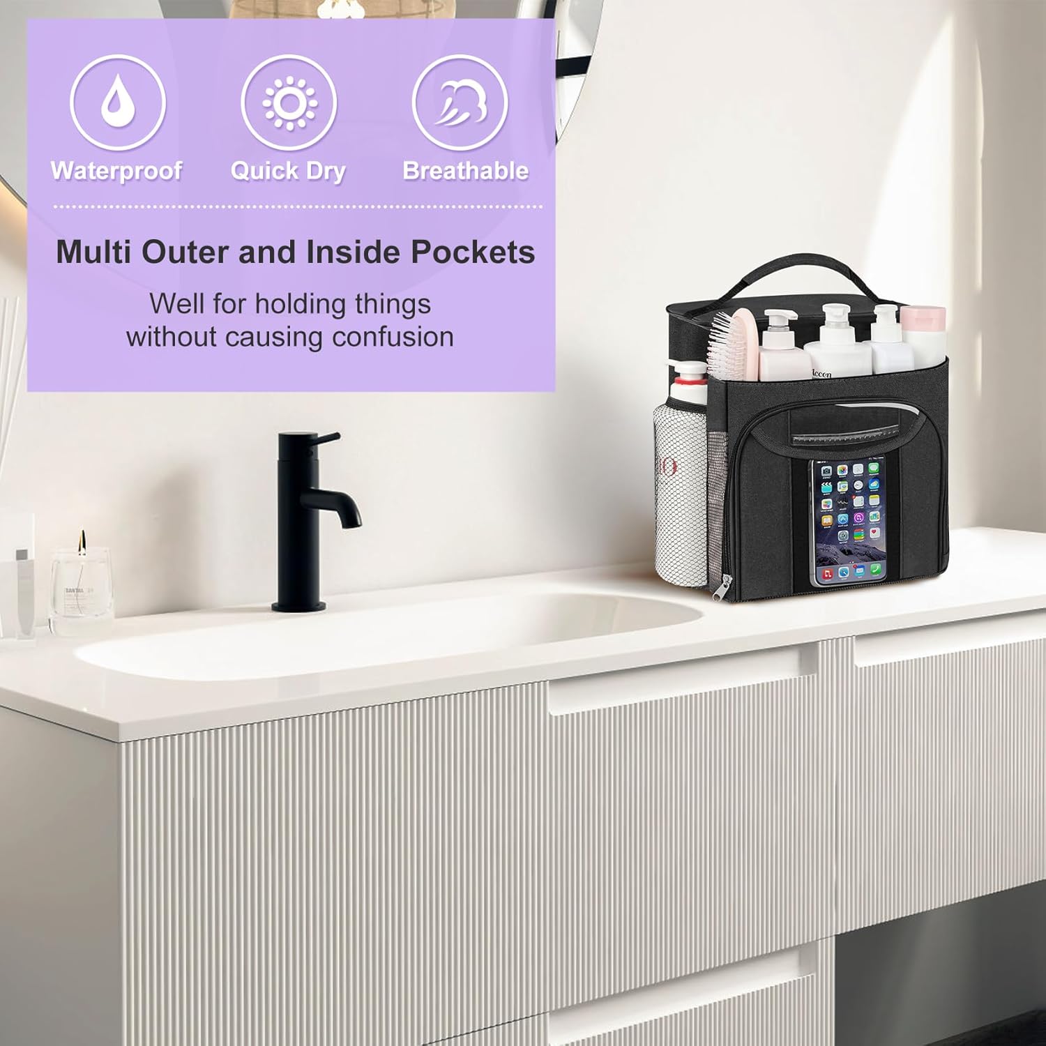 Heavy-Duty Portable Shower Caddy for College Students