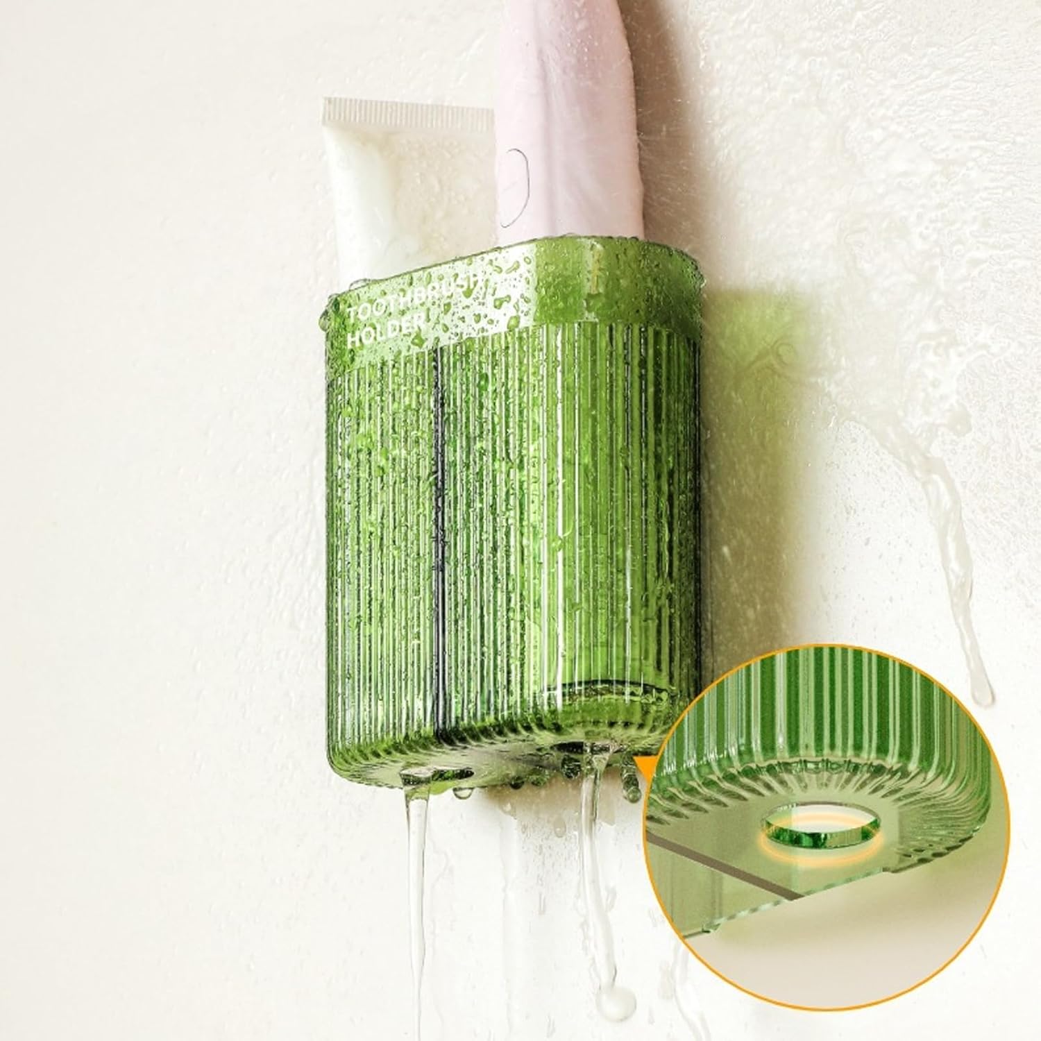 Fast-Attach Electric Toothbrush Holder for Walls YUSHTPO