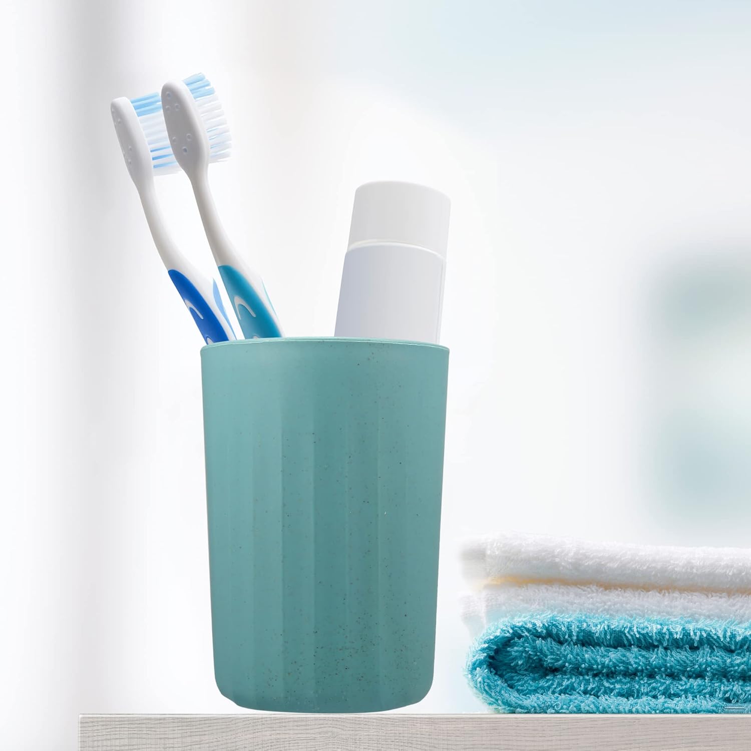 VOCOSTE 1-Piece Bathroom Tumbler Deep Green