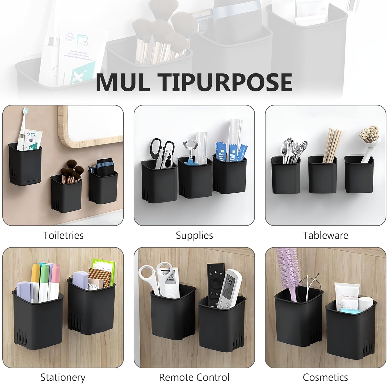 Sturdy Toothbrush Toothpaste Holder for Bathroom Kitchen