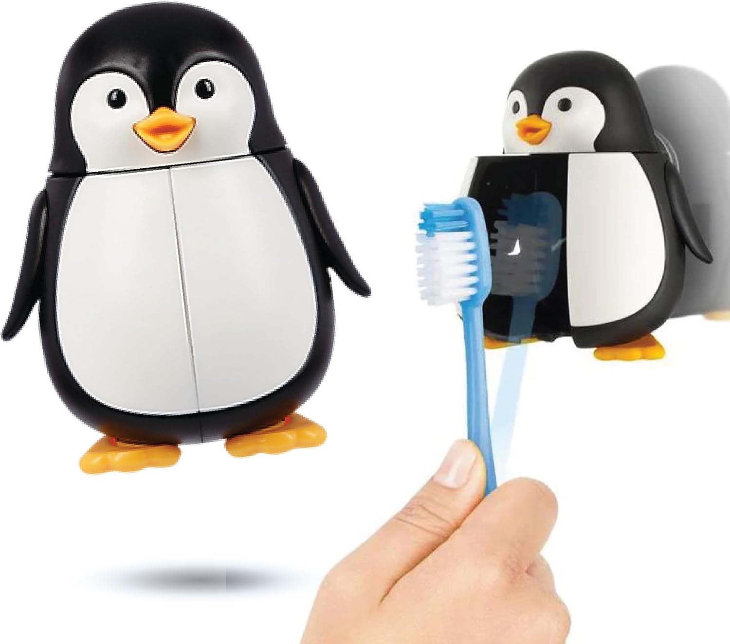 Flipper Fun Animal Penguin Toothbrush Holder